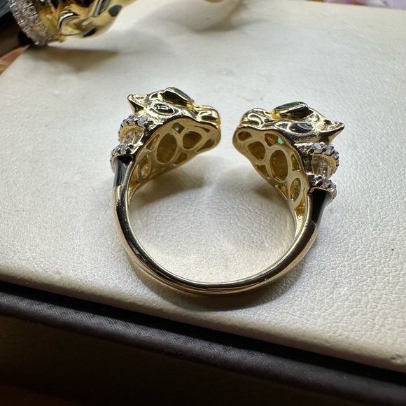 Cat bangle and ring set (sterling silver) - Picture 11 of 14